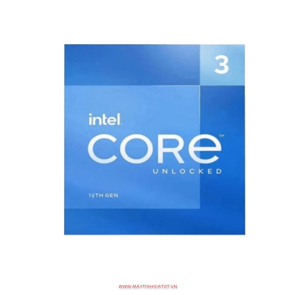CPU Intel Core i3 14100 (Intel LGA1700-4 Core-8 Thread-Base 3.5Ghz-Turbo 4.7Ghz-Cache 12MB)